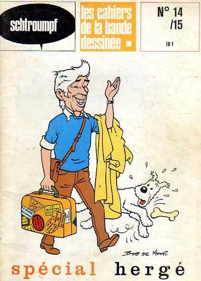 Schtroumpf - les cahiers de la bande dessinée # 14 - Spécial Hergé (numéro double 14/15)