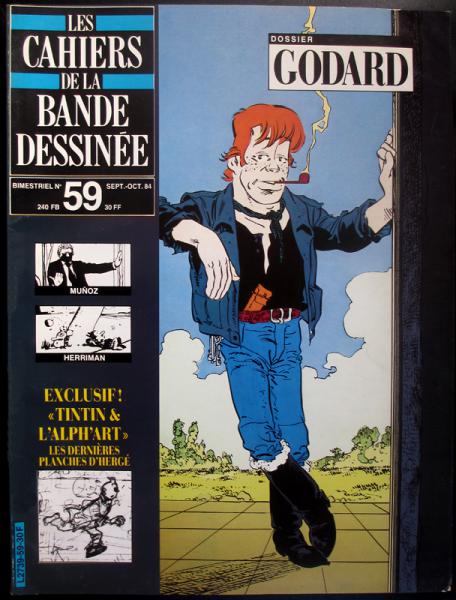Schtroumpf - les cahiers de la bande dessinée # 59 - Spécial Godard + Tintin