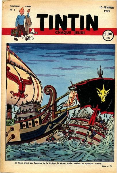 Tintin journal (belge) # 6 - Couverture Jacques Martin - Alix