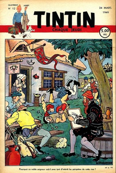 Tintin journal (belge) # 12 - Couverture Willy Vandersteen