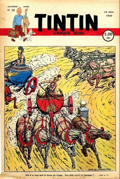 Tintin journal (belge) # 20 - Couverture Jacques Martin - Alix