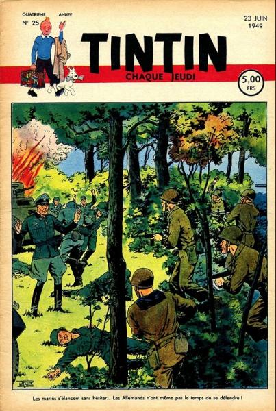 Tintin journal (belge) # 25 - Couverture Le Rallic