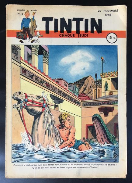 Tintin journal (français)  # 5 - Couverture Martin