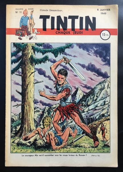 Tintin journal (français)  # 11 - Couverture Jacques Martin - Alix