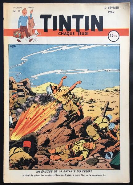 Tintin journal (français)  # 16 - Couverture Le Rallic - Leclerc