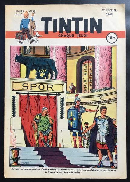 Tintin journal (français)  # 17 - Couverture Martin - Alix
