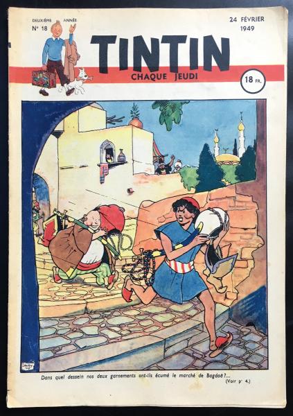 Tintin journal (français)  # 18 - Couverture Laudy