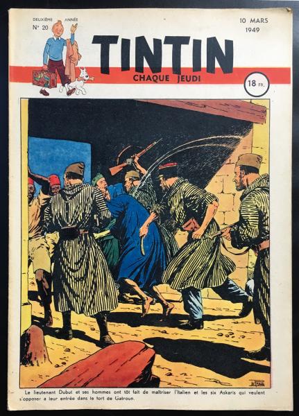 Tintin journal (français)  # 20 - Couverture Le Rallic - Leclerc