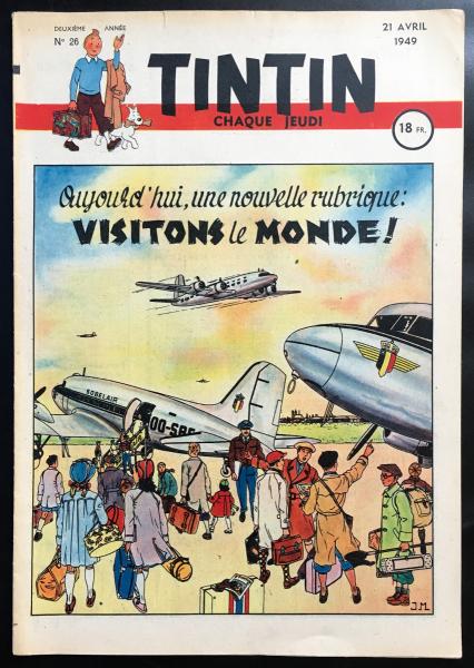 Tintin journal (français)  # 26 - Couverture Jacques Martin