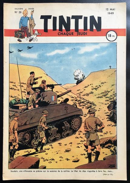 Tintin journal (français)  # 29 - Couverture Le Rallic - Leclerc