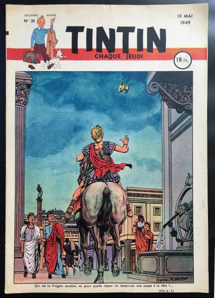 Tintin journal (français)  # 30 - Couverture Jacques Martin - Alix