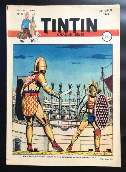 Tintin journal (français)  # 40 - Couverture Jacques Martin - Alix
