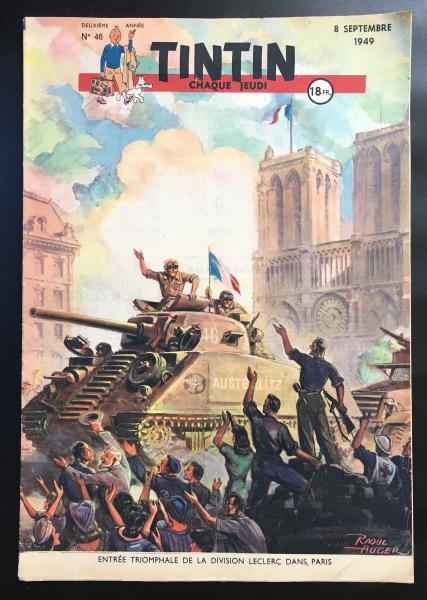Tintin journal (français)  # 46 - Couverture Raoul Auger - Leclerc