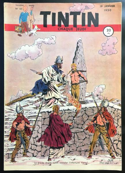 Tintin journal (français)  # 65 - Couverture Jacques Martin Alix