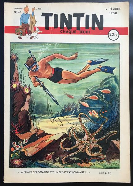 Tintin journal (français)  # 67 - Couverture Vandersteen