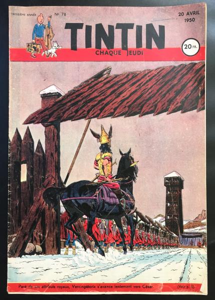 Tintin journal (français)  # 78 - Couverture Jacques Martin Alix