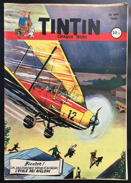 Tintin journal (français)  # 83 - Couverture Reding