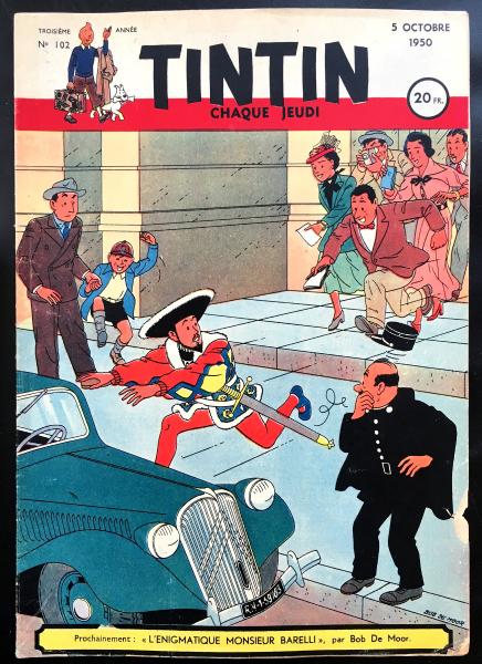 Tintin journal (français)  # 102 - Couverture Bob de Moor