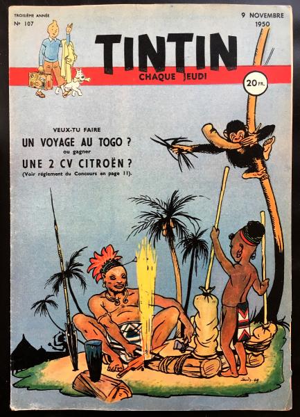 Tintin journal (français)  # 107 - Couverture Jacques Laudy