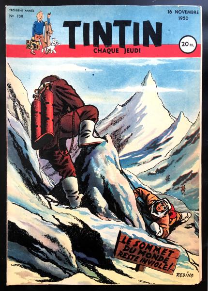 Tintin journal (français)  # 108 - Couverture Raymond Reding