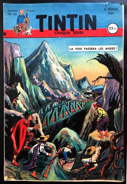Tintin journal (français)  # 120 - Couverture Raymond Reding