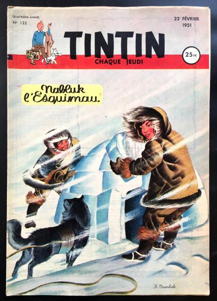 Tintin journal (français)  # 122 - Couverture Fr. Craenhals