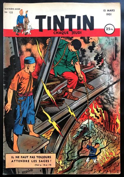 Tintin journal (français)  # 125 - Couverture Raymond Reding