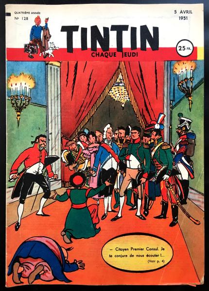 Tintin journal (français)  # 128 - Couverture Jacques Laudy