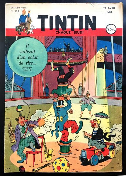 Tintin journal (français)  # 129 - Couverture Bob de Moor