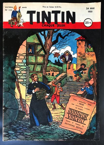 Tintin journal (français)  # 135 - Couverture Raymond Reding