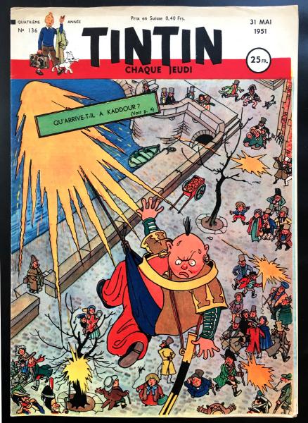 Tintin journal (français)  # 136 - Couverture Jacques Laudy