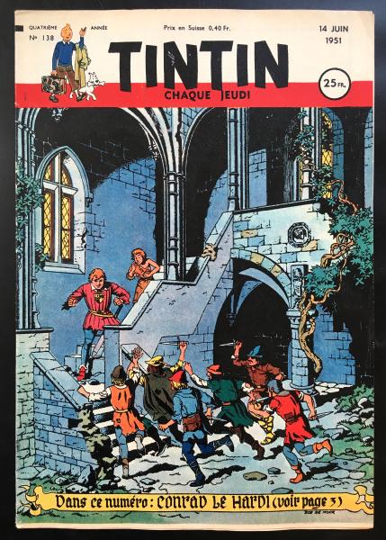Tintin journal (français)  # 138 - Couverture Bob de Moor