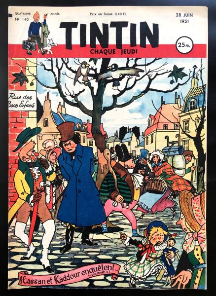 Tintin journal (français)  # 140 - Couverture Jacques Laudy