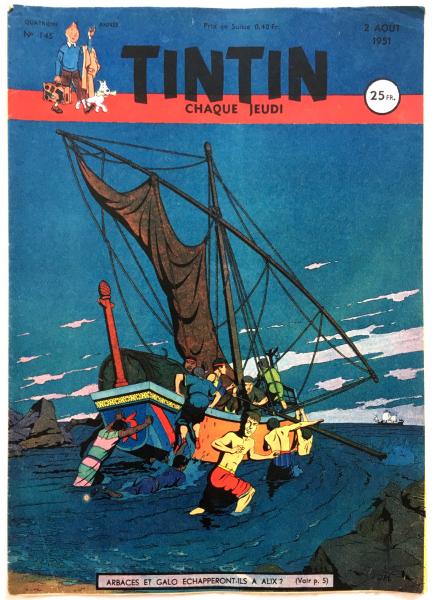 Tintin journal (français)  # 145 - Couverture Alix Jacques Martin