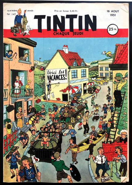 Tintin journal (français)  # 147 - Couverture Tibet