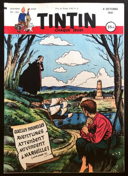 Tintin journal (français)  # 154 - Couverture Raymond Reding