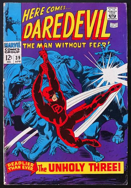 Daredevil # 39 - Deadlier than ever...the Unholy three!