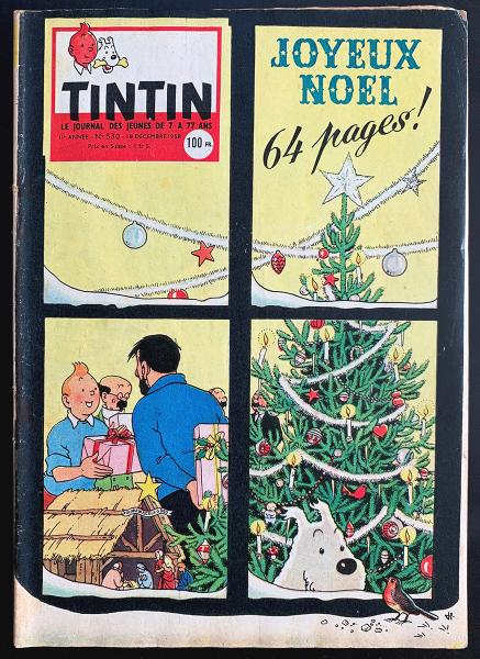 Tintin journal (français)  # 530 - Couverture Hergé + calendrier 1959