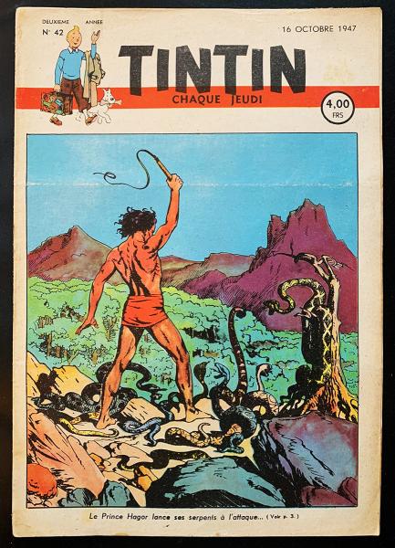 Tintin journal (belge) # 42 - Couverture Cuvelier