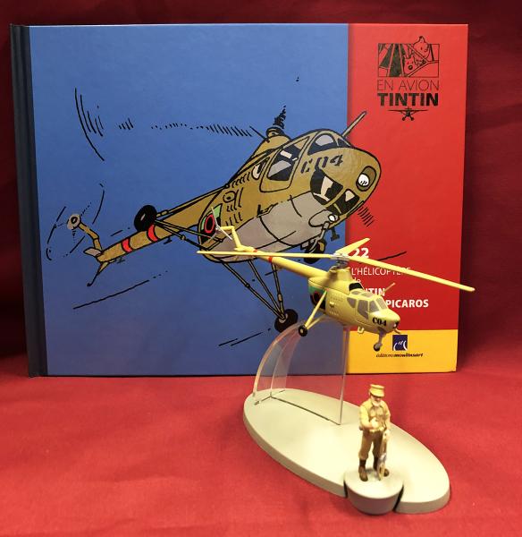 En avion Tintin # 22 - L'Hélicoptère des Picaros + Alcazar + livret