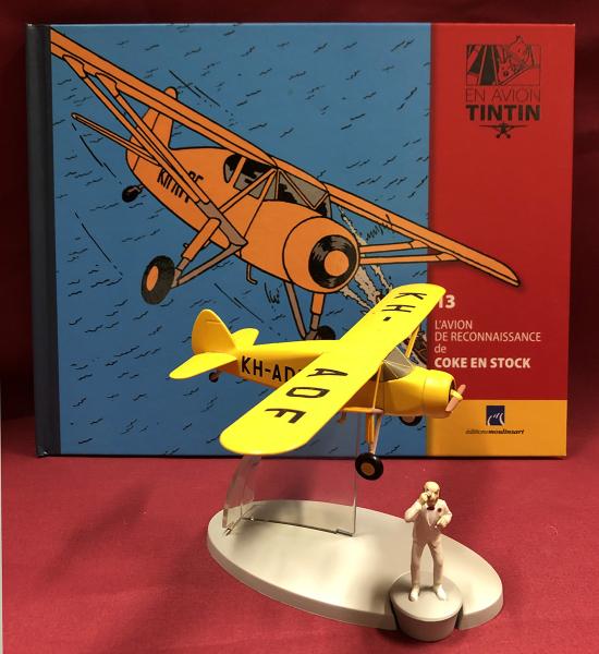 En avion Tintin # 13 - Avion de Coke en stock + Rastapopoulos + livret