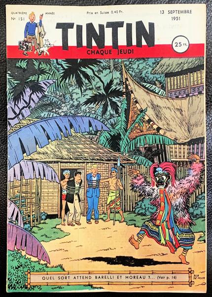 Tintin journal (français)  # 151 - Couverture Bob de Moor