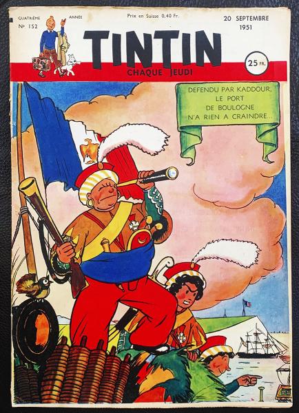 Tintin journal (français)  # 152 - Couverture Jacques Laudy