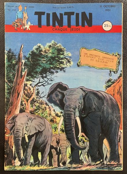 Tintin journal (français)  # 155 - Couverture Weinberg