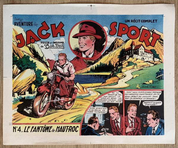 Jack sport # 0 - Dessin original couverture Bob Dan