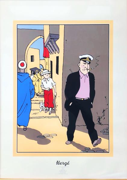 Tintin (affiches et sérigraphies) # 0 - Sérigraphie coll. Hors-texte - crabe aux pinces d'or