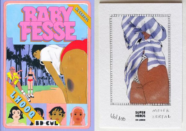 Baby fesse + Ex-libris 100 ex. N&S