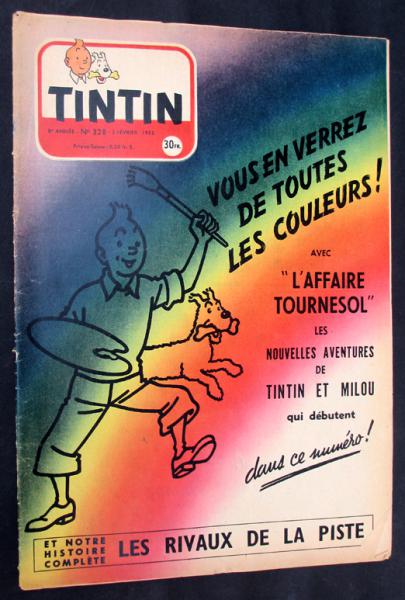 Tintin journal (français)   # 328 - Couverture Hergé - Tintin - 1955