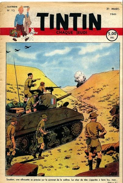Tintin journal (belge) # 13 - Couverture Le Rallic