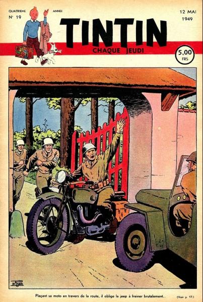 Tintin journal (belge) # 19 - Couverture Le Rallic